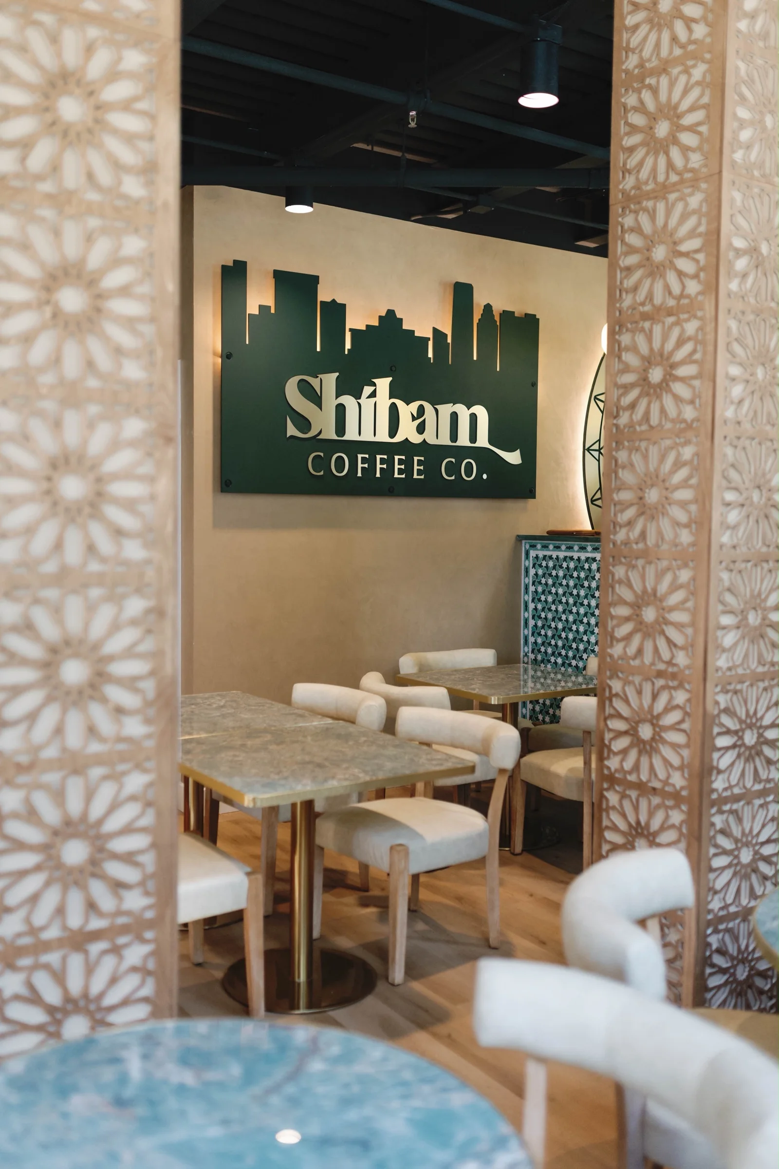 Interior of Shibam Coffee lexington location