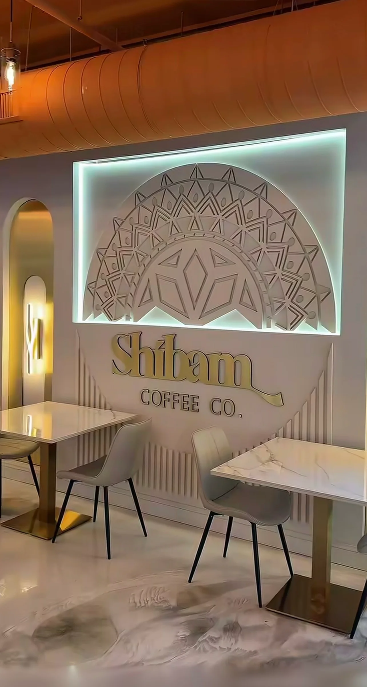 Interior of Shibam Coffee philadelphia location