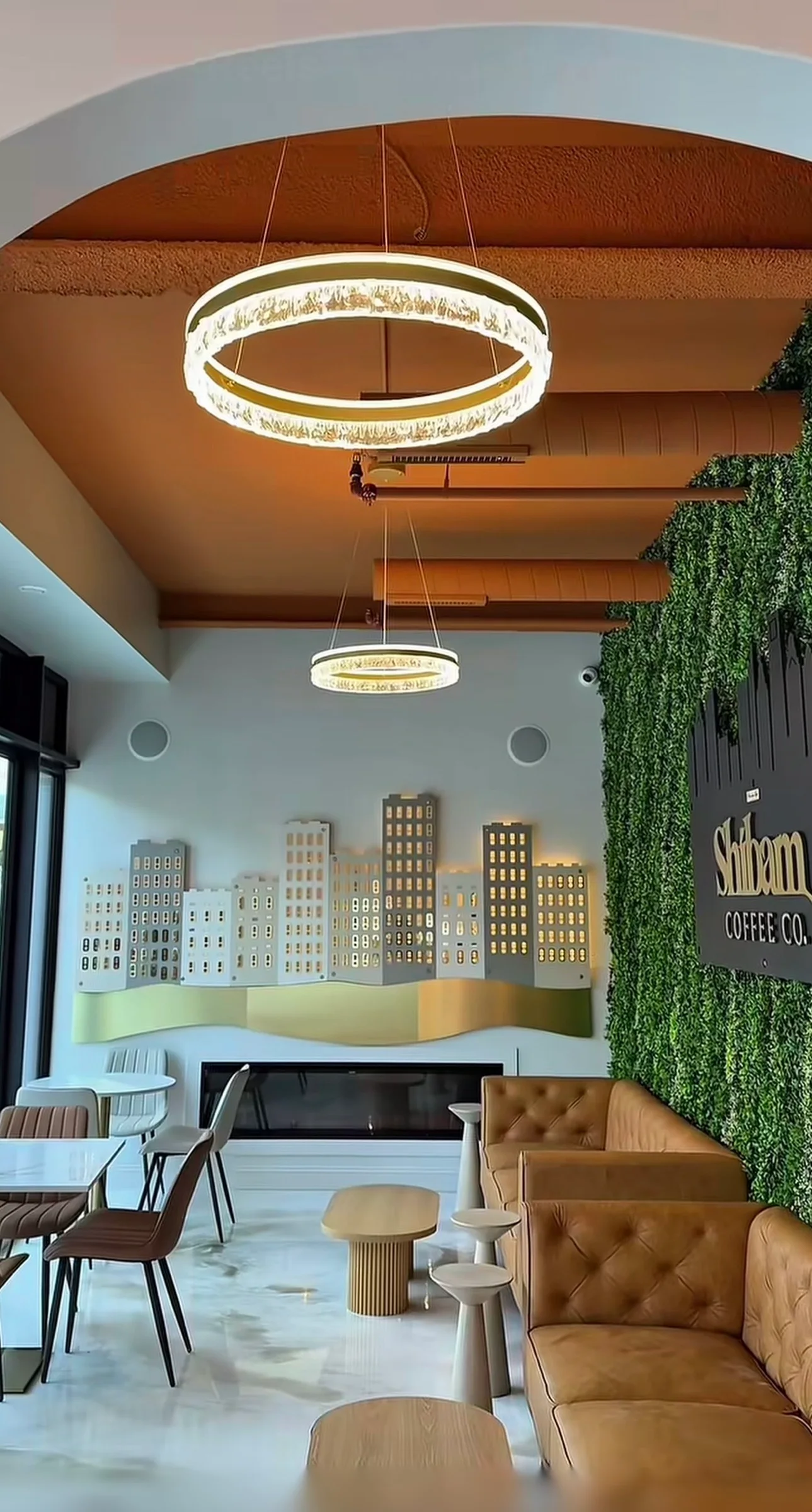 Interior of Shibam Coffee philadelphia location